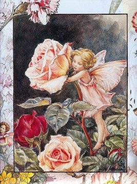 Fantasía popular Painting - el hada rosa fantasía